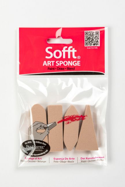 Sofft Art Sponge Mixed Pkt 4 - theartshop.com.au
