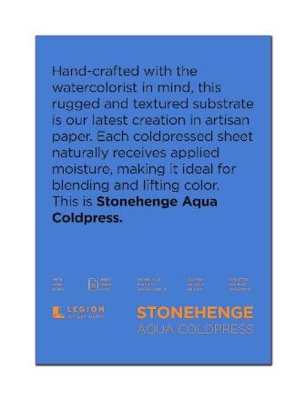 Stonehenge Aqua Block 300gsm 10 x 14" Cold Pressed - theartshop.com.au