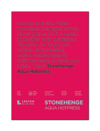 Stonehenge Aqua Block 300gsm 10 x 14" Hot Pressed - theartshop.com.au