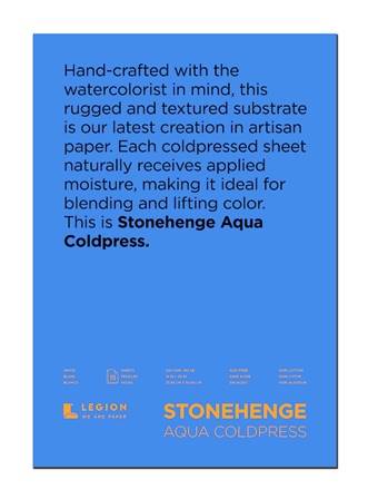 Stonehenge Aqua Block 300gsm 14 x 20" Cold Pressed - theartshop.com.au