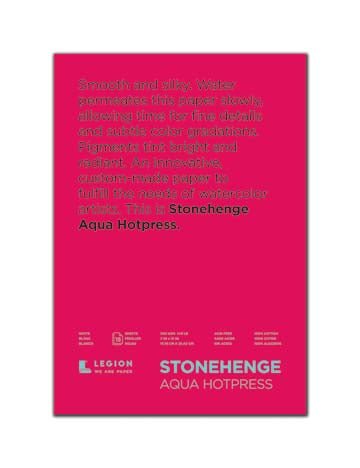 Stonehenge Aqua Block 300gsm 14 x 20" Hot Pressed - theartshop.com.au
