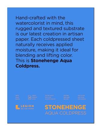 Stonehenge Aqua Block 300gsm 18 x 24" Cold Pressed - theartshop.com.au