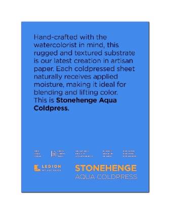 Stonehenge Aqua Block 300gsm 9 x 12" Cold Pressed - theartshop.com.au