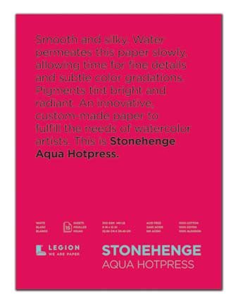 Stonehenge Aqua Block 300gsm 9 x 12" Hot Pressed - theartshop.com.au