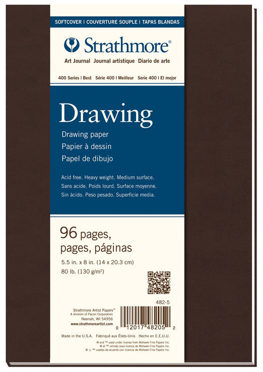 Strathmore Softcover Art Journal 400 Series Drawing 5.5 x 8 inch 96 pages 130gsm - theartshop.com.au
