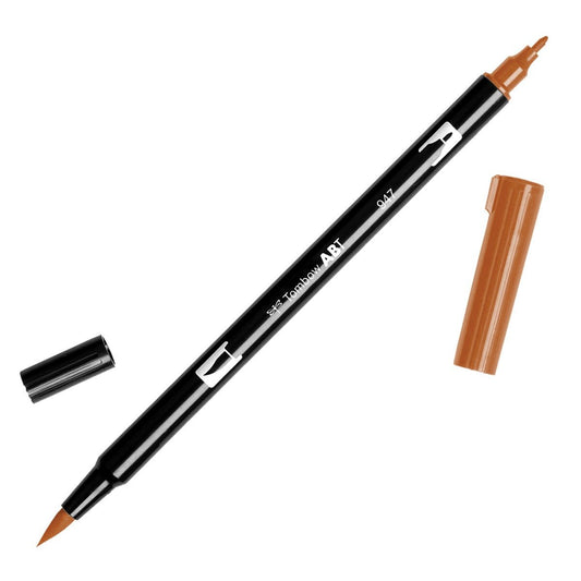 Tombow Dual Brush Pen 947 Burnt Sienna - theartshop.com.au