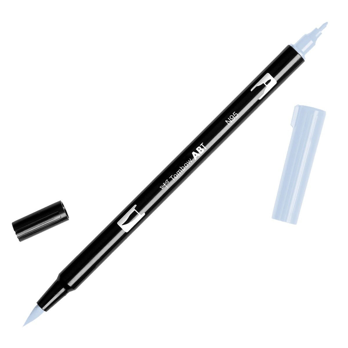Tombow Dual Brush Pen N95 Cool Gray 1 - theartshop.com.au