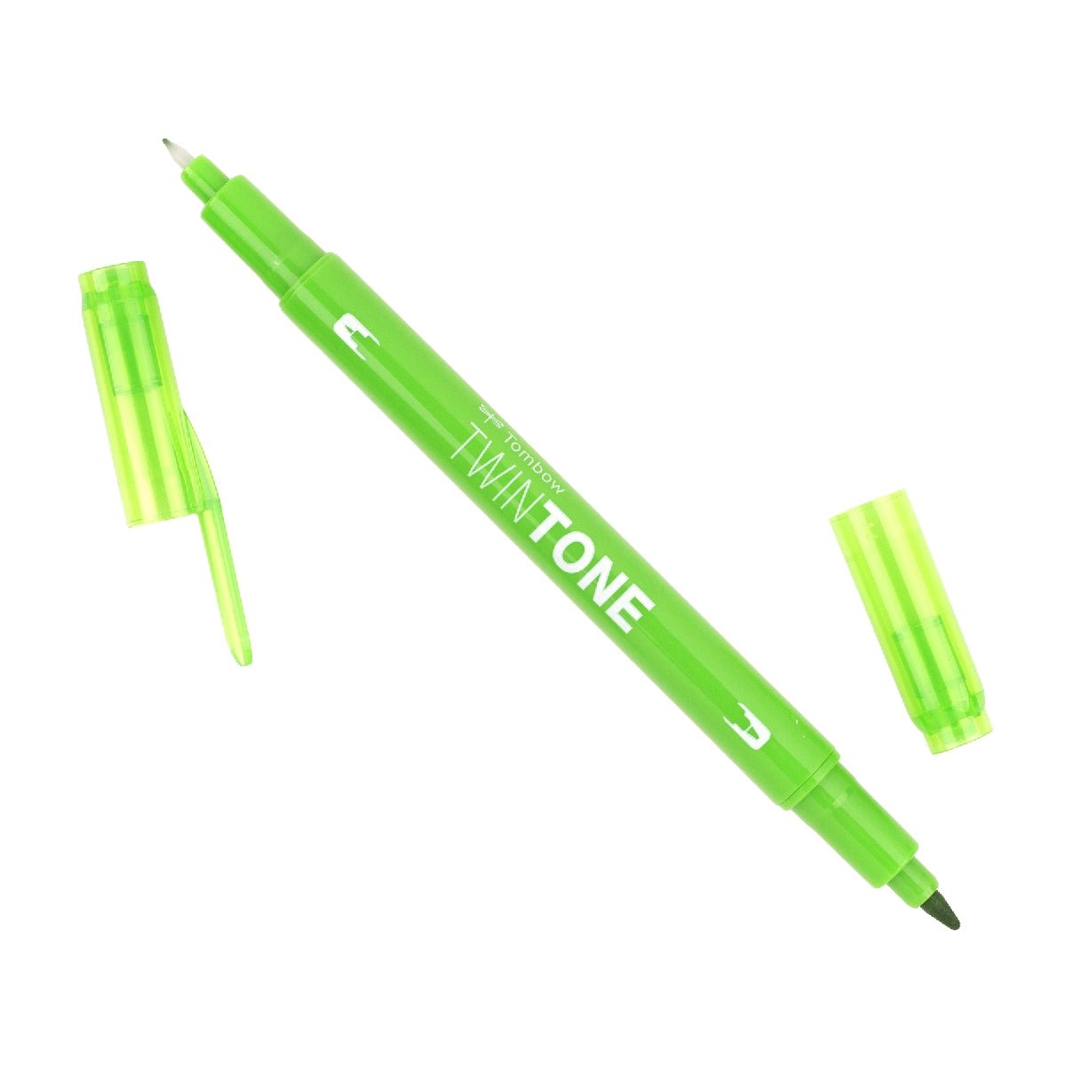 Tombow TwinTone Dual Tip Marker 06 Yellow Green - theartshop.com.au