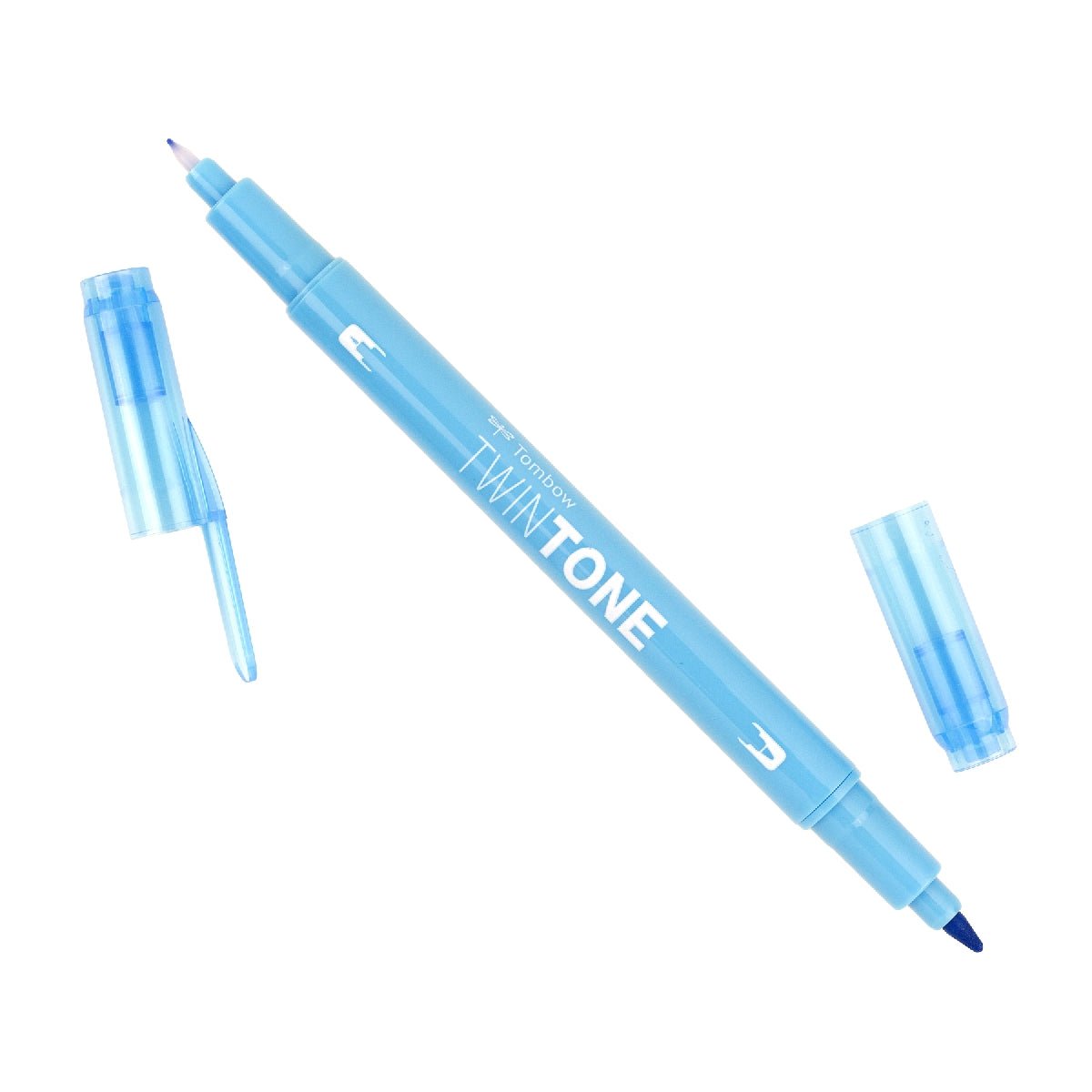 Tombow TwinTone Dual Tip Marker 13 Light Blue - theartshop.com.au