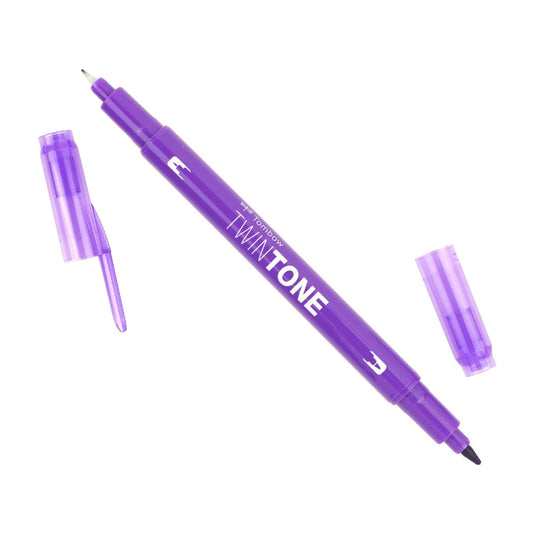 Tombow TwinTone Dual Tip Marker 19 Violet - theartshop.com.au