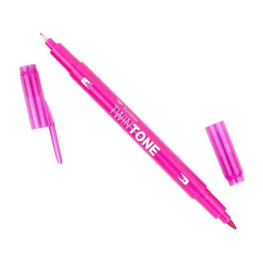 Tombow TwinTone Dual Tip Marker 22 Pink - theartshop.com.au