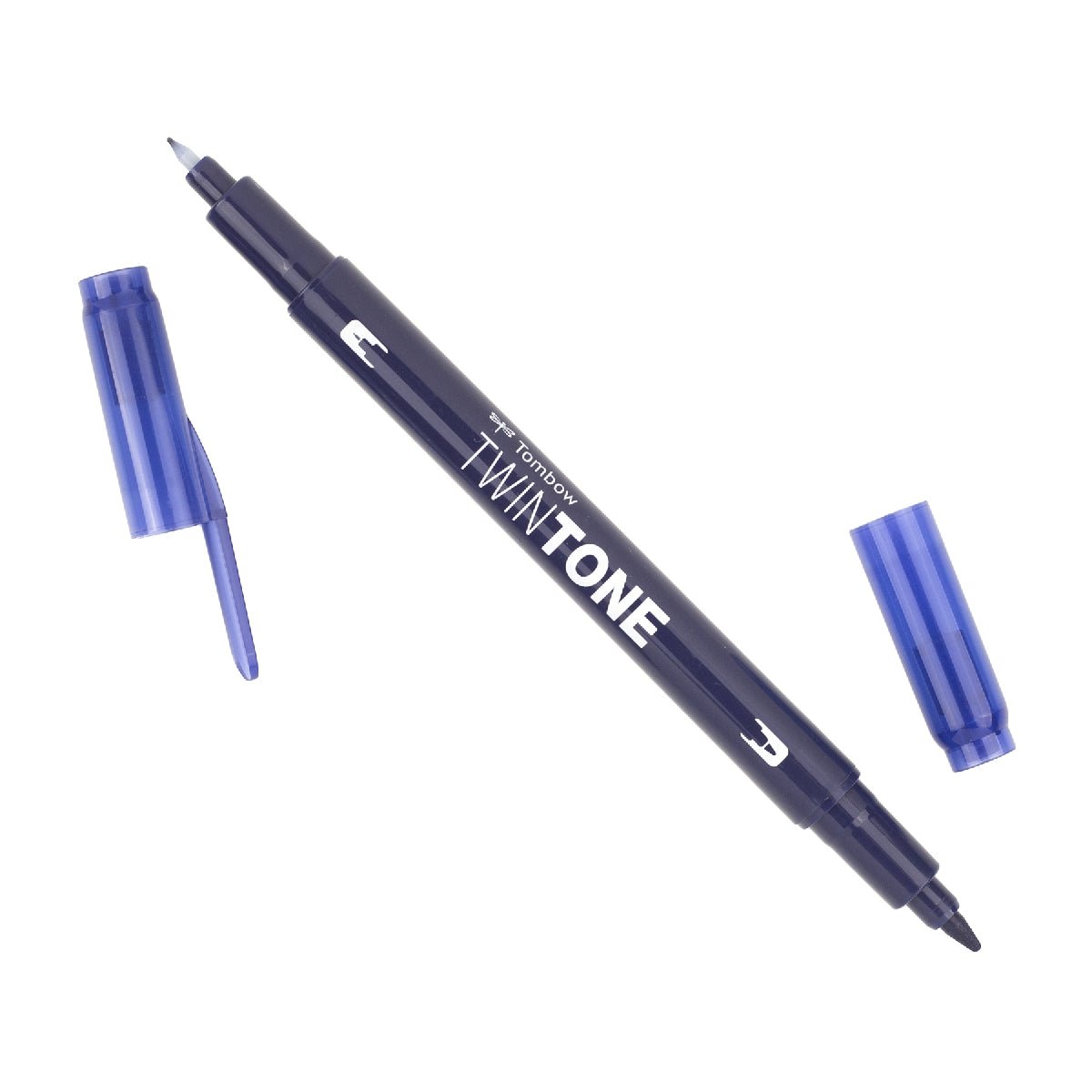 Tombow TwinTone Dual Tip Marker 42 Navy - theartshop.com.au