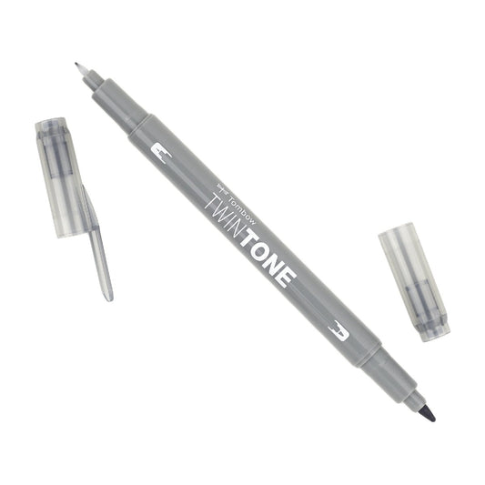 Tombow TwinTone Dual Tip Marker 49 Gray - theartshop.com.au