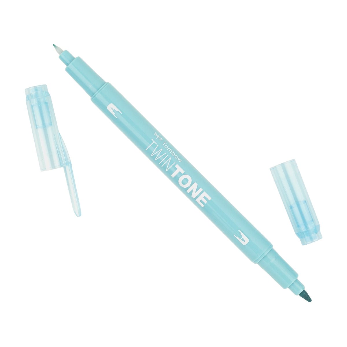 Tombow TwinTone Dual Tip Marker 74 Aqua - theartshop.com.au