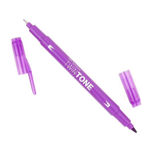 Tombow TwinTone Dual Tip Marker 81 Raspberry - theartshop.com.au