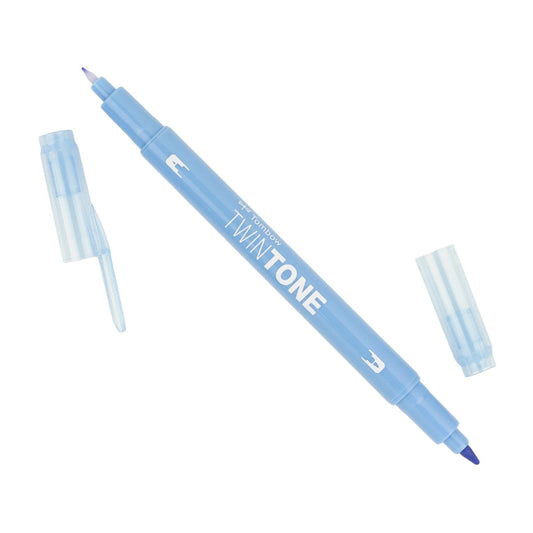 Tombow TwinTone Dual Tip Marker 83 Sax Blue - theartshop.com.au