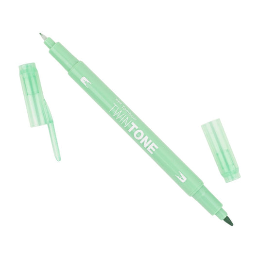 Tombow TwinTone Dual Tip Marker 86 Mint Green - theartshop.com.au