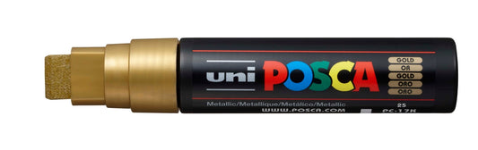 Uni Posca PC-17K Chisel Tip 15mm Gold - theartshop.com.au