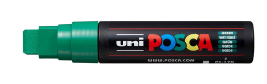 Uni Posca PC-17K Chisel Tip 15mm Green - theartshop.com.au