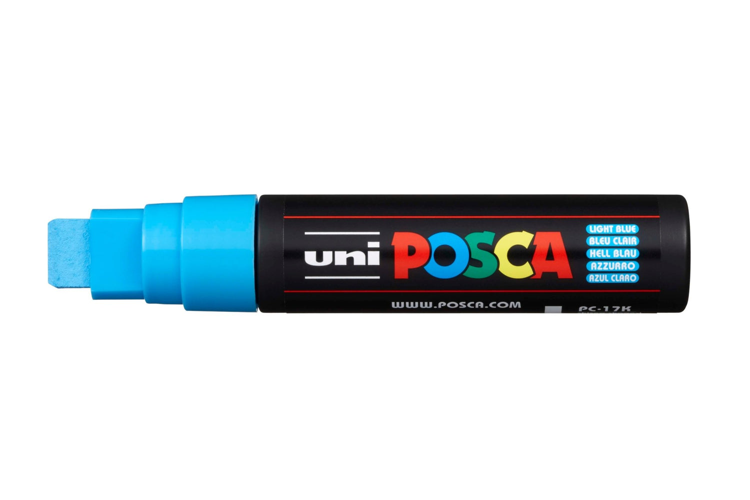 Uni Posca PC-17K Chisel Tip 15mm Light Blue - theartshop.com.au