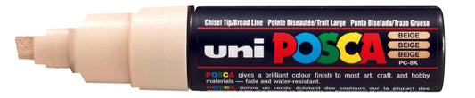 Uni Posca PC-8K Chisel Tip 8mm Beige - theartshop.com.au