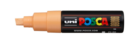 Uni Posca PC-8K Chisel Tip 8mm Light Orange - theartshop.com.au