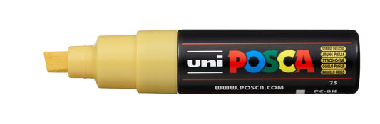 Uni Posca PC-8K Chisel Tip 8mm Straw Yellow - theartshop.com.au