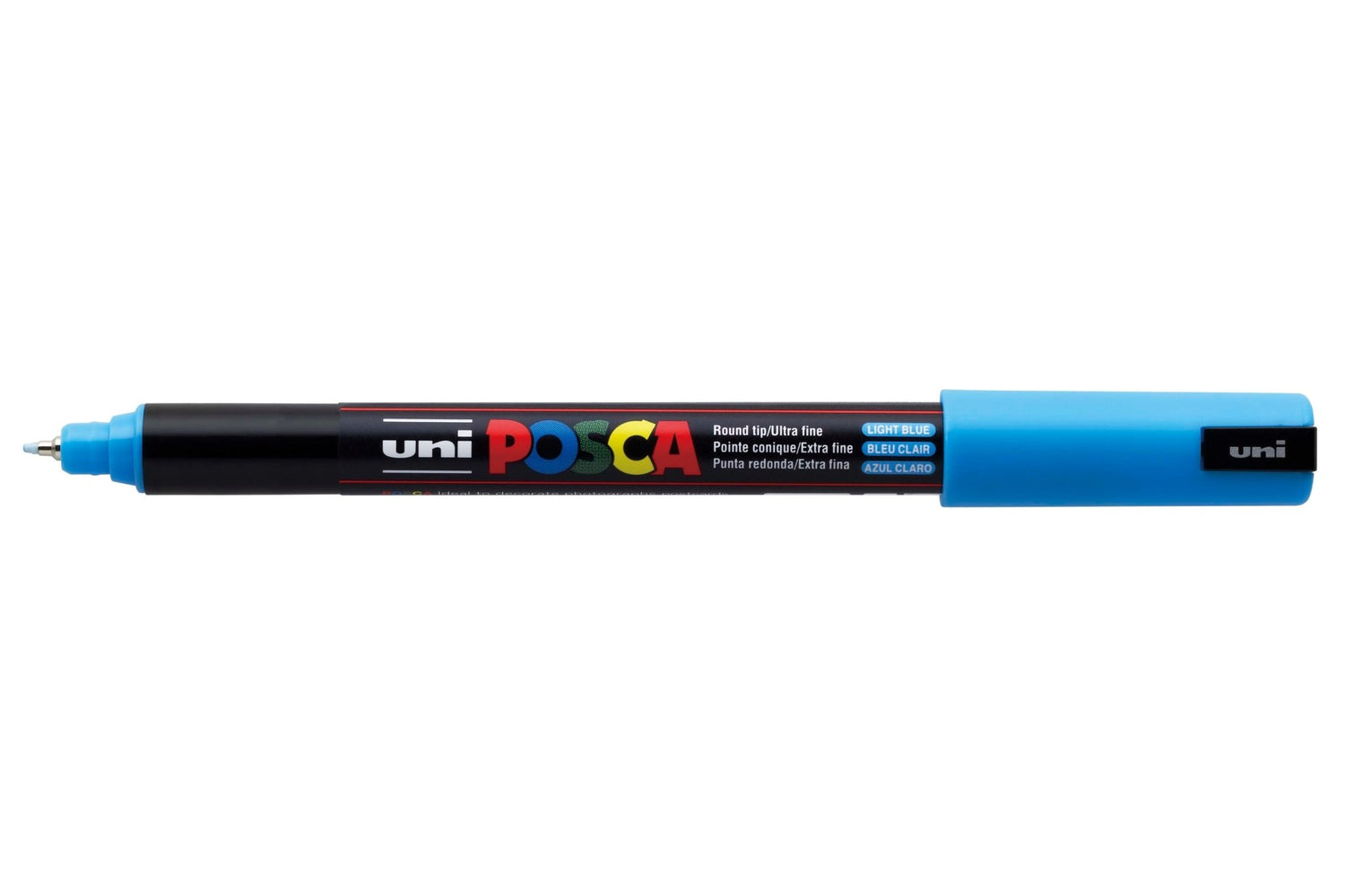 Uni Posca PC1MR Ultra Fine Tip 0.7mm Light Blue - theartshop.com.au