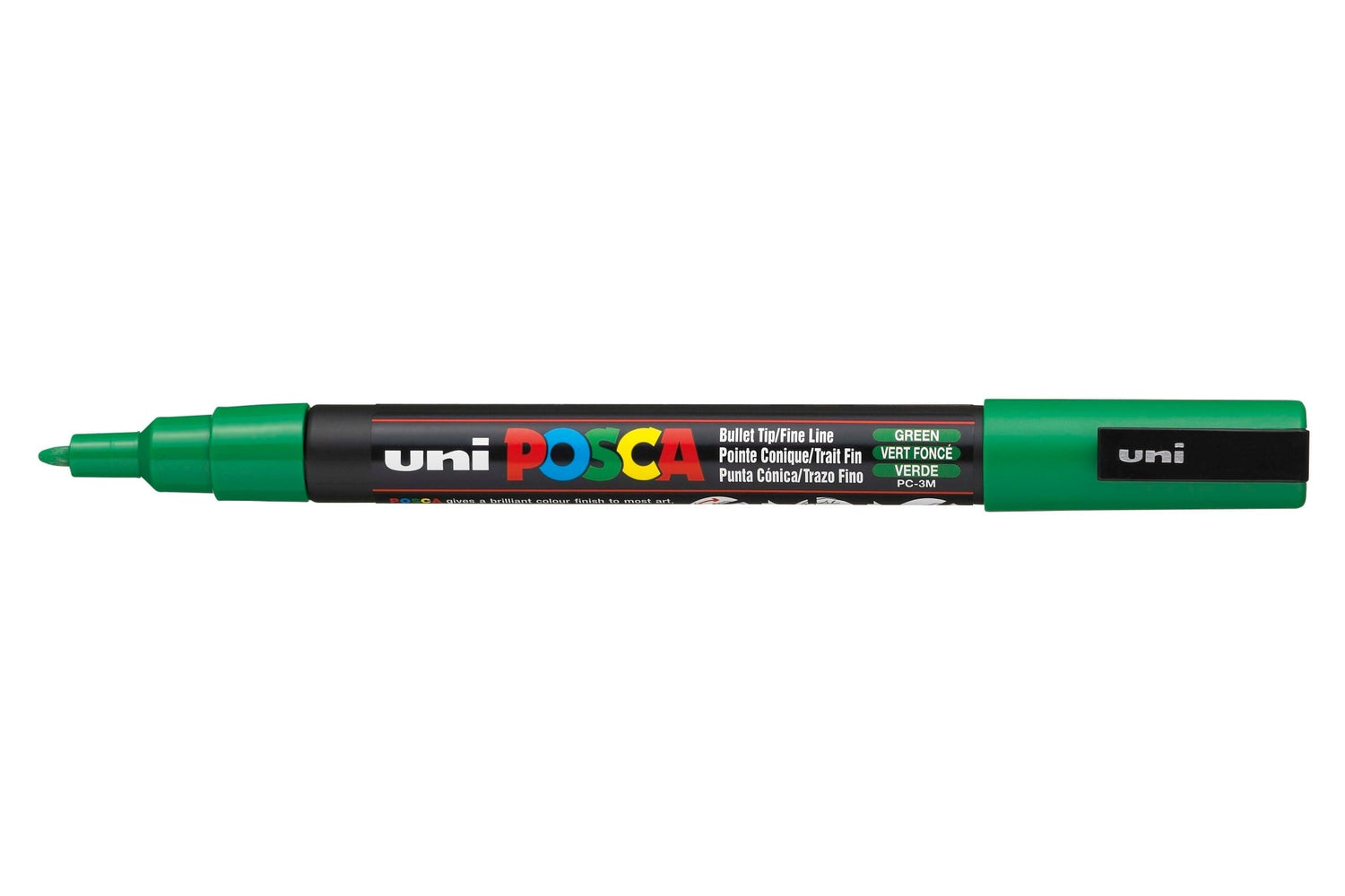 Uni Posca PC3M Bullet Tip 1.3mm Green - theartshop.com.au