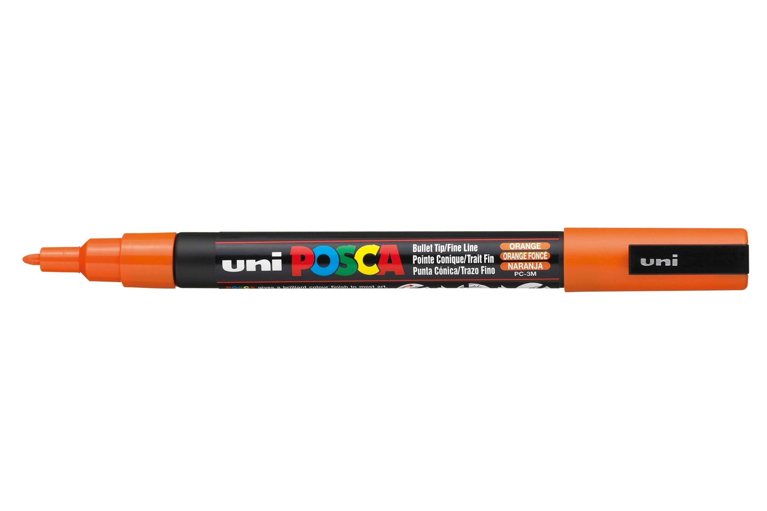 Uni Posca PC3M Bullet Tip 1.3mm Orange - theartshop.com.au