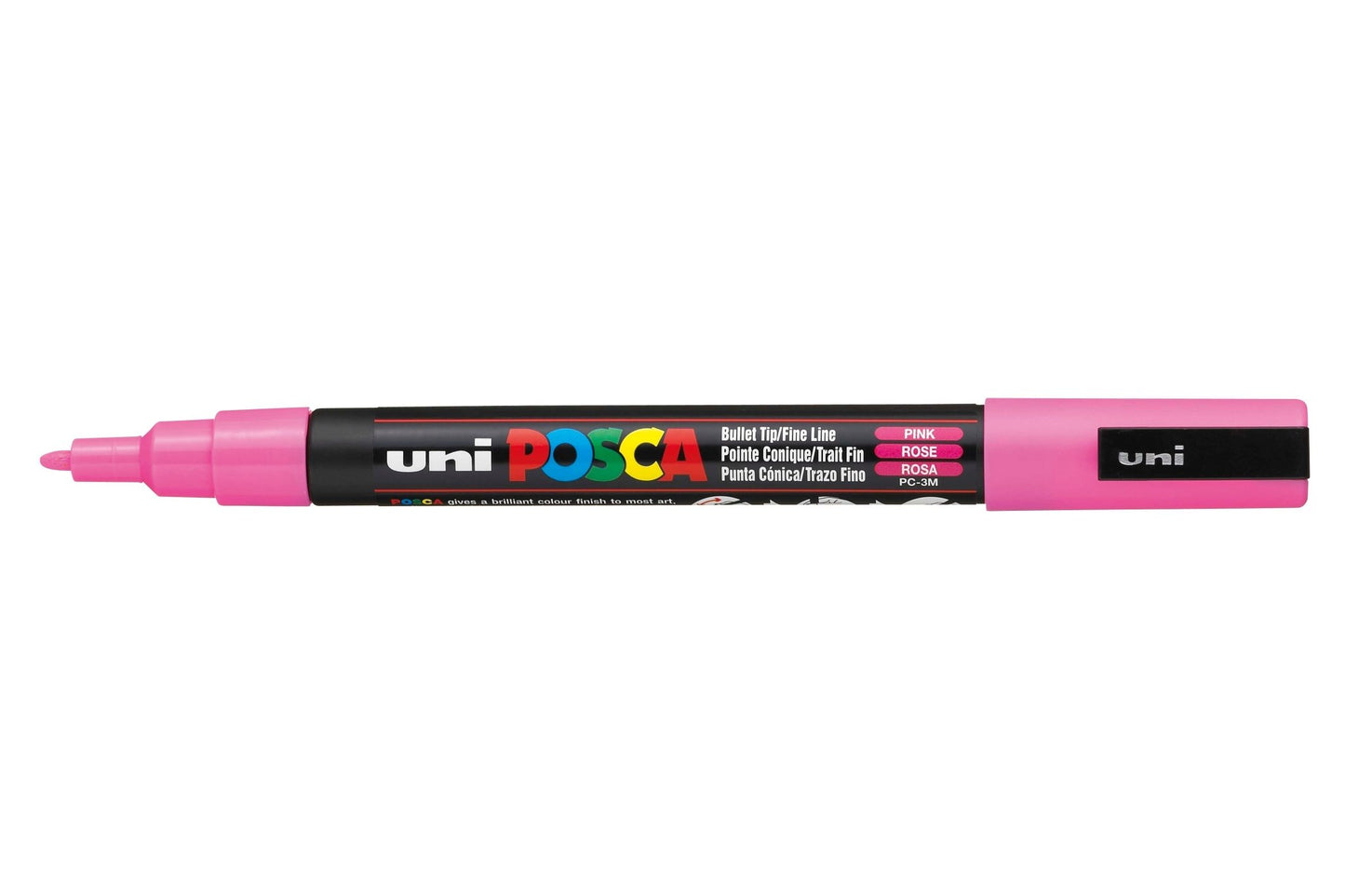 Uni Posca PC3M Bullet Tip 1.3mm Pink - theartshop.com.au