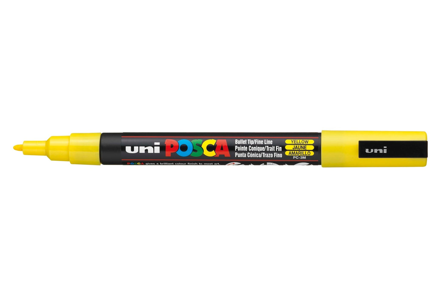 Uni Posca PC3M Bullet Tip 1.3mm Yellow - theartshop.com.au