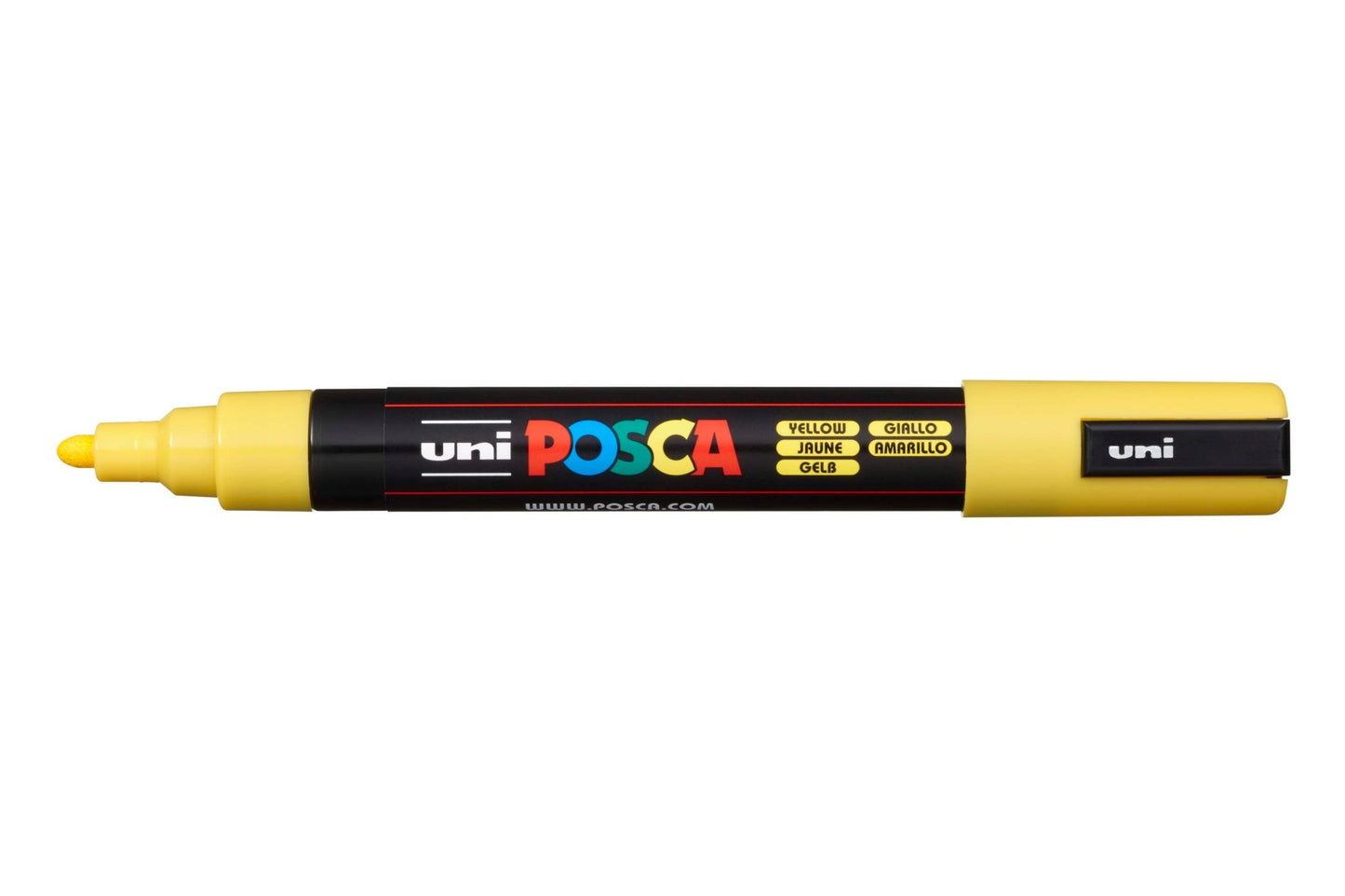 Uni Posca PC5M Bullet Tip 2.5mm Yellow - theartshop.com.au