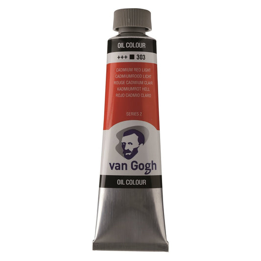 Van Gogh Oil 40ml 303 Cadmium Red Light - theartshop.com.au