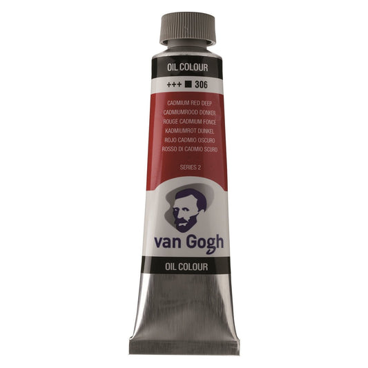 Van Gogh Oil 40ml 306 Cadmium Red Deep - theartshop.com.au