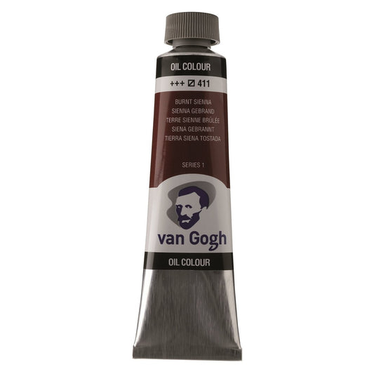 Van Gogh Oil 40ml 411 Burnt Sienna - theartshop.com.au