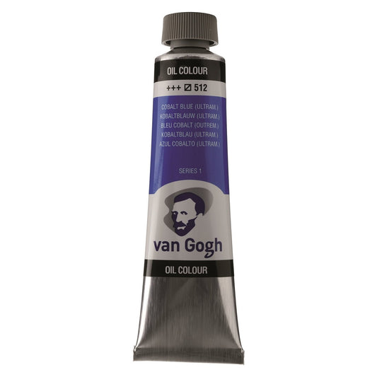 Van Gogh Oil 40ml 512 Cobalt Blue (Ultramarine) - theartshop.com.au