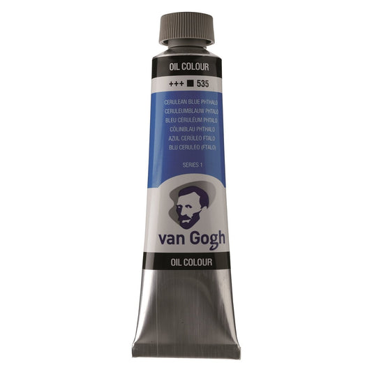 Van Gogh Oil 40ml 535 Cerulean Blue Phthalo - theartshop.com.au