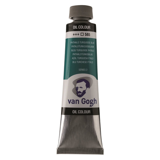 Van Gogh Oil 40ml 565 Phthalo Turquoise Blue - theartshop.com.au