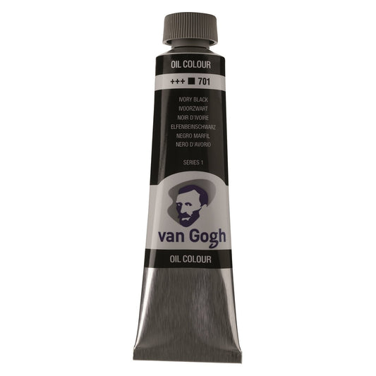 Van Gogh Oil 40ml 701 Ivory Black - theartshop.com.au