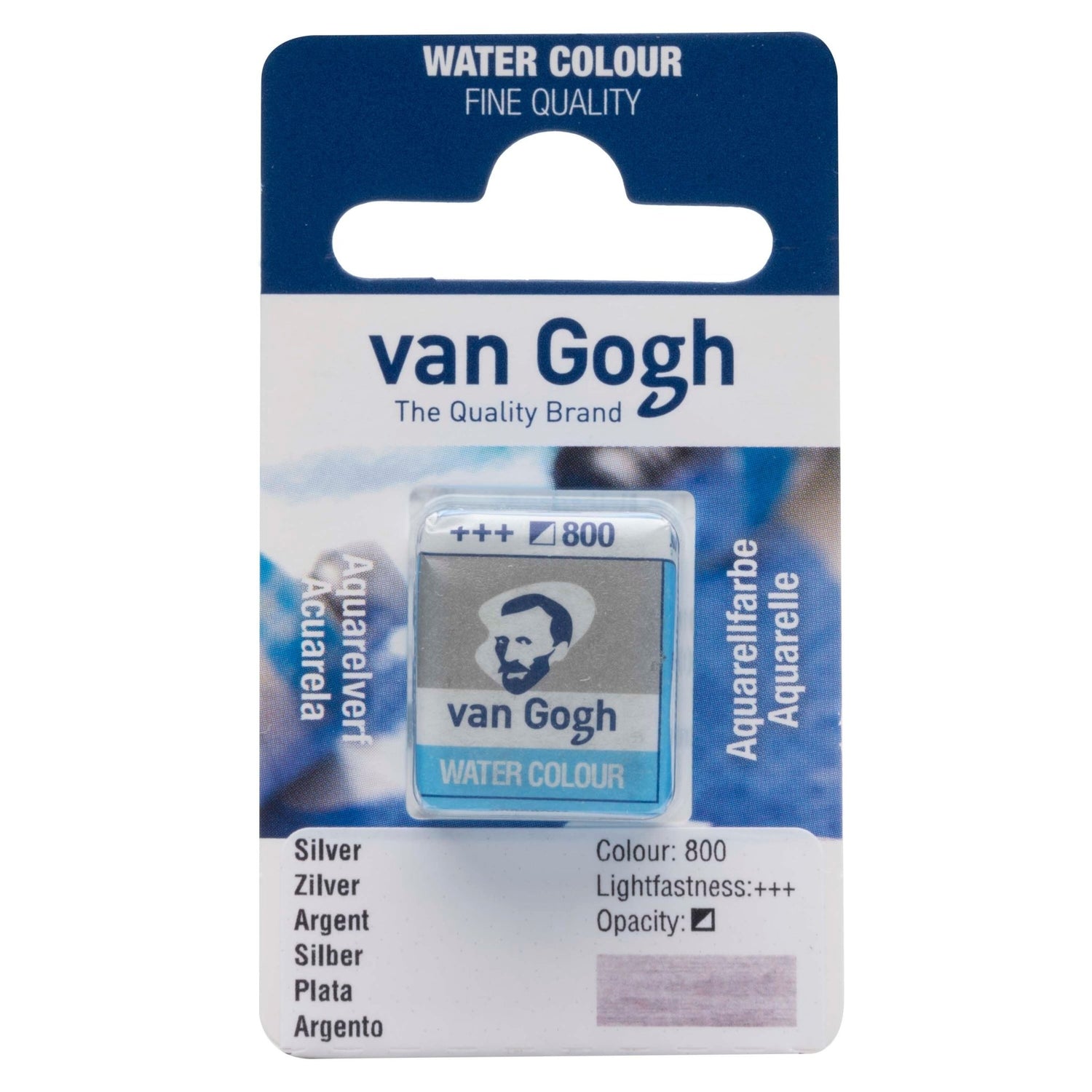 Van Gogh W/C Half Pan 800 Silver - theartshop.com.au