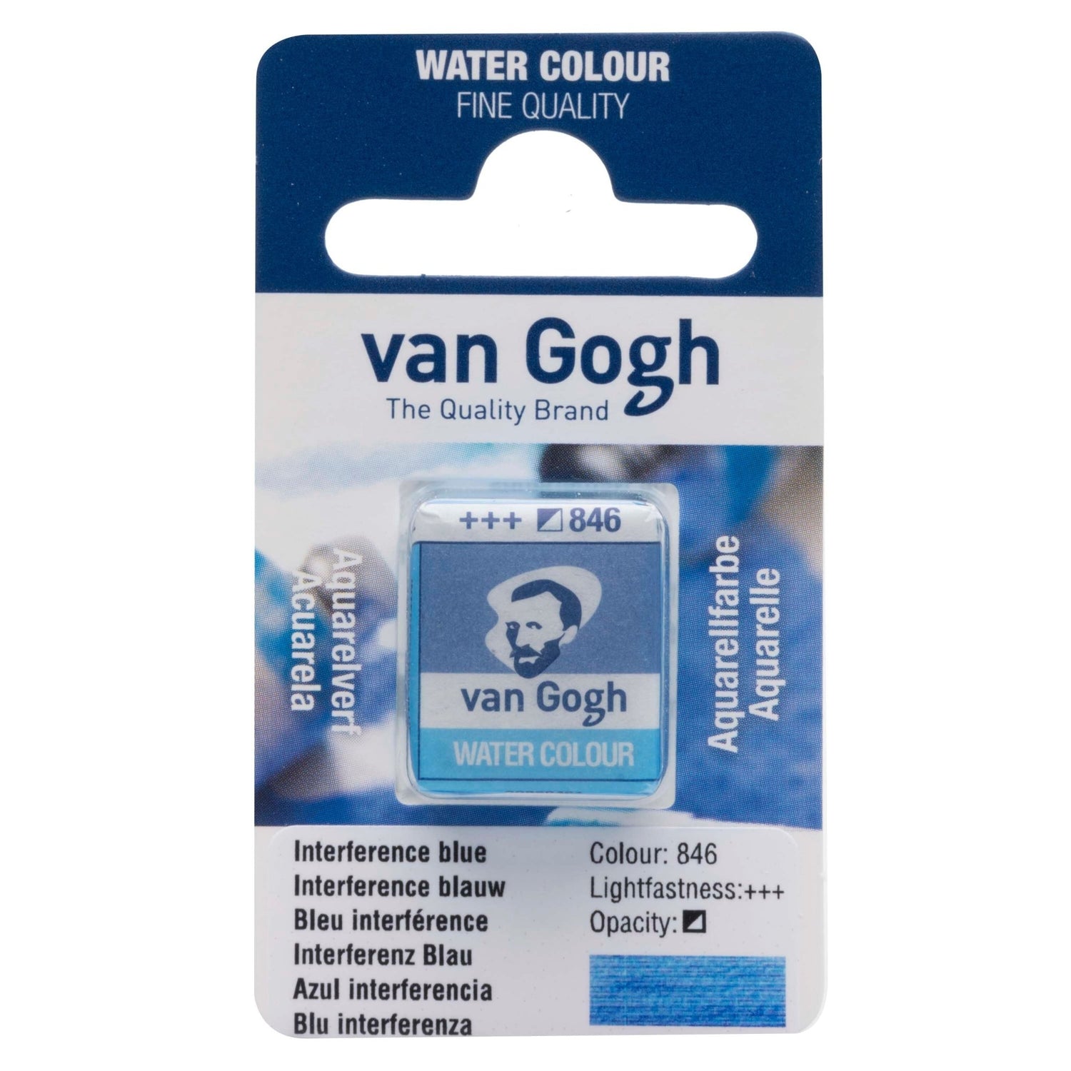 Van Gogh W/C Half Pan 846 Interference Blue - theartshop.com.au