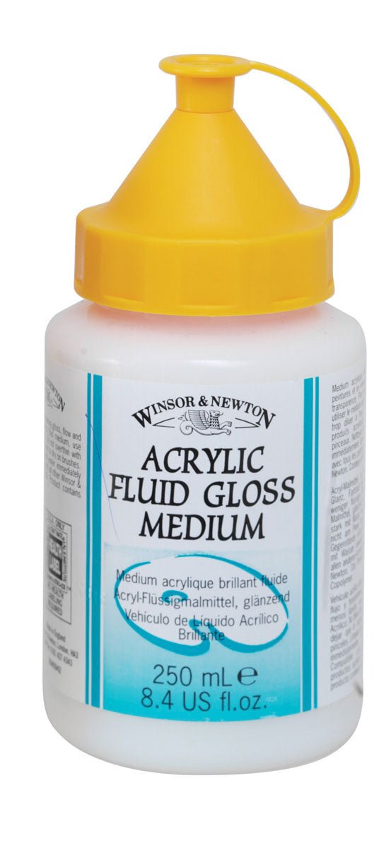 W & N Acrylic Fluid Gloss Medium 250ml - theartshop.com.au
