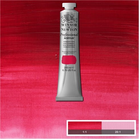 W & N Artists' Acrylic 200ml Permanent Alizarin Crimson - theartshop.com.au