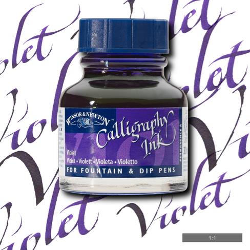 W & N Calligraphy Ink 30ml Violet - theartshop.com.au