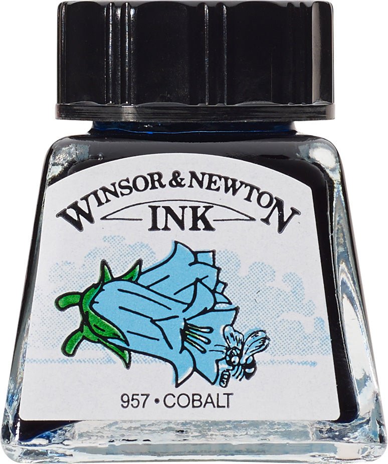 W & N Drawing Ink 14ml Cobalt - theartshop.com.au