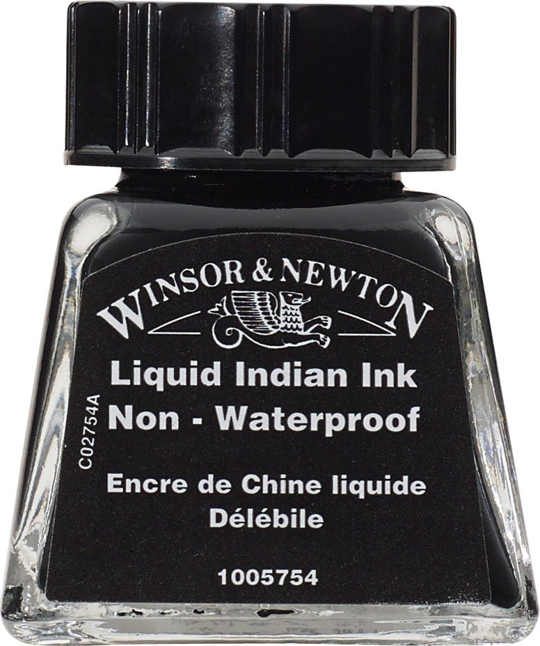 W & N Drawing Ink 14ml Liquid Indian Ink - theartshop.com.au