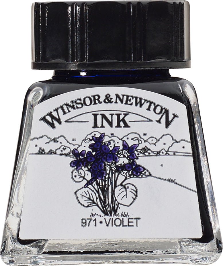 W & N Drawing Ink 14ml Violet - theartshop.com.au