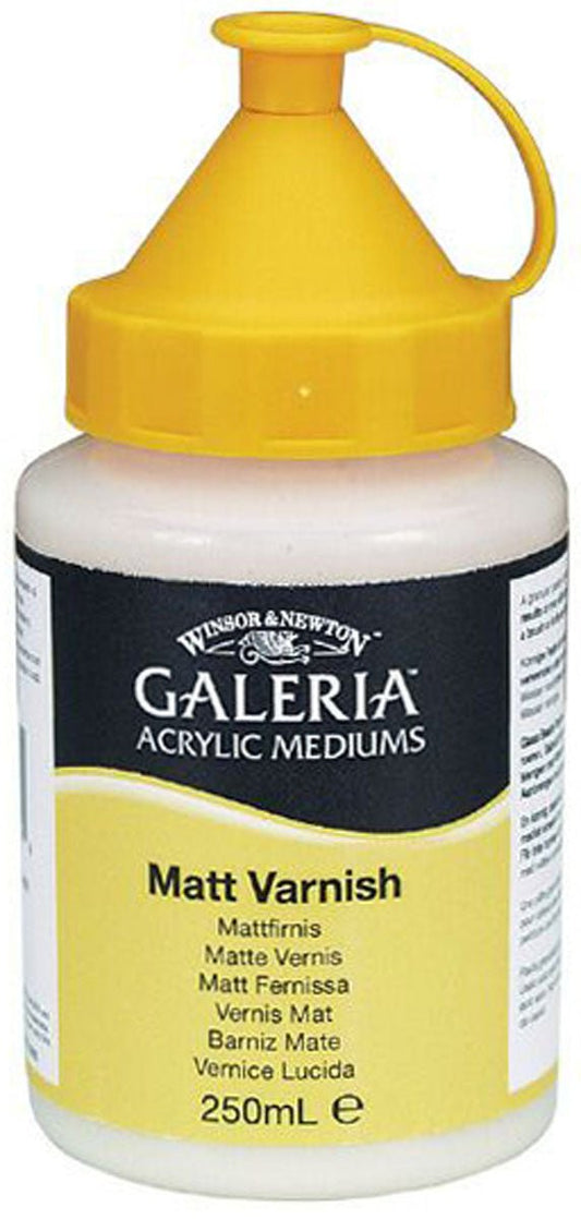 W & N Galeria Acrylic 250ml Matt Varnish - theartshop.com.au