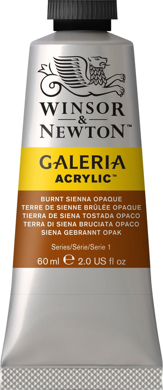 W & N Galeria Acrylic 60ml Burnt Sienna Opaque - theartshop.com.au